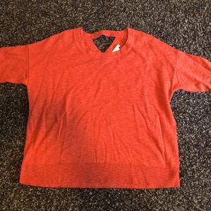 White + Warren Rust cotton/rayon sweater XS EUC